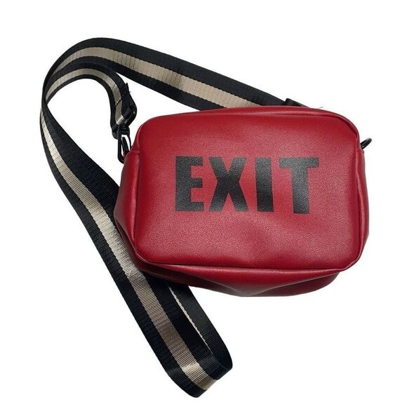Mini Red Crossbody Exit Bag - Picture 1 of 8